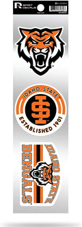 Idaho State Bengals Triple Retro Throwback Spirit Decals Flat Vinyl Auto Home Sticker Sheet University of