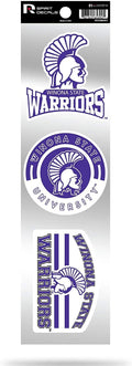 Winona State Warriors Triple Retro Throwback Spirit Decals Flat Vinyl Auto Home Sticker Sheet University of