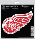 Detroit Red Wings 6 Inch Decal Sticker, Flat Vinyl, Die Cut, Primary Design, Full Adhesive Backing