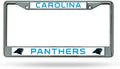 Carolina Panthers Premium Metal License Plate Frame Chrome Tag Cover, 12x6 Inch