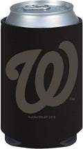 Washington Nationals 2-Pack Black Tonal CAN Beverage Insulator Neoprene Holder Cooler Baseball