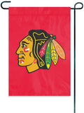 Chicago Blackhawks Premium Garden Flag Banner Applique Embroidered 10.5x15 Inch
