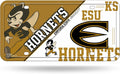 Emporia State University Hornets Metal License Plate Tag Novelty