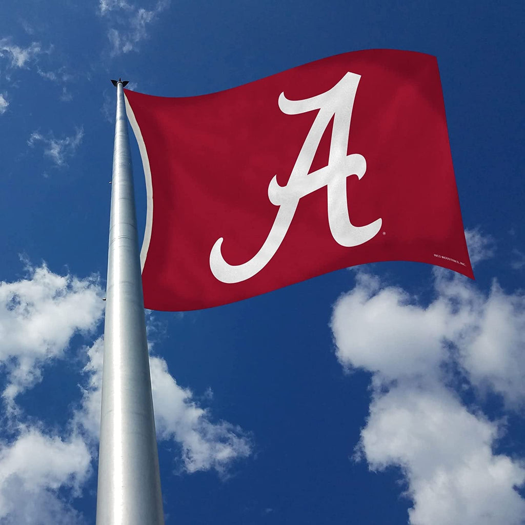 NCAA Alabama Crimson Tide 3-Foot by 5-Foot Single Sided Banner Flag with Grommets