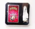 Marines Pocket USB Powered Lighter Flip-Top Metal Chrome United States US Military Marine Corp
