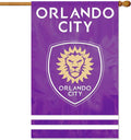 Orlando City SC Premium 2-Sided 28x44 Banner Applique & Embroidered House Flag