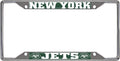 New York Jets Metal License Plate Frame Chrome Tag Cover 6x12 Inch