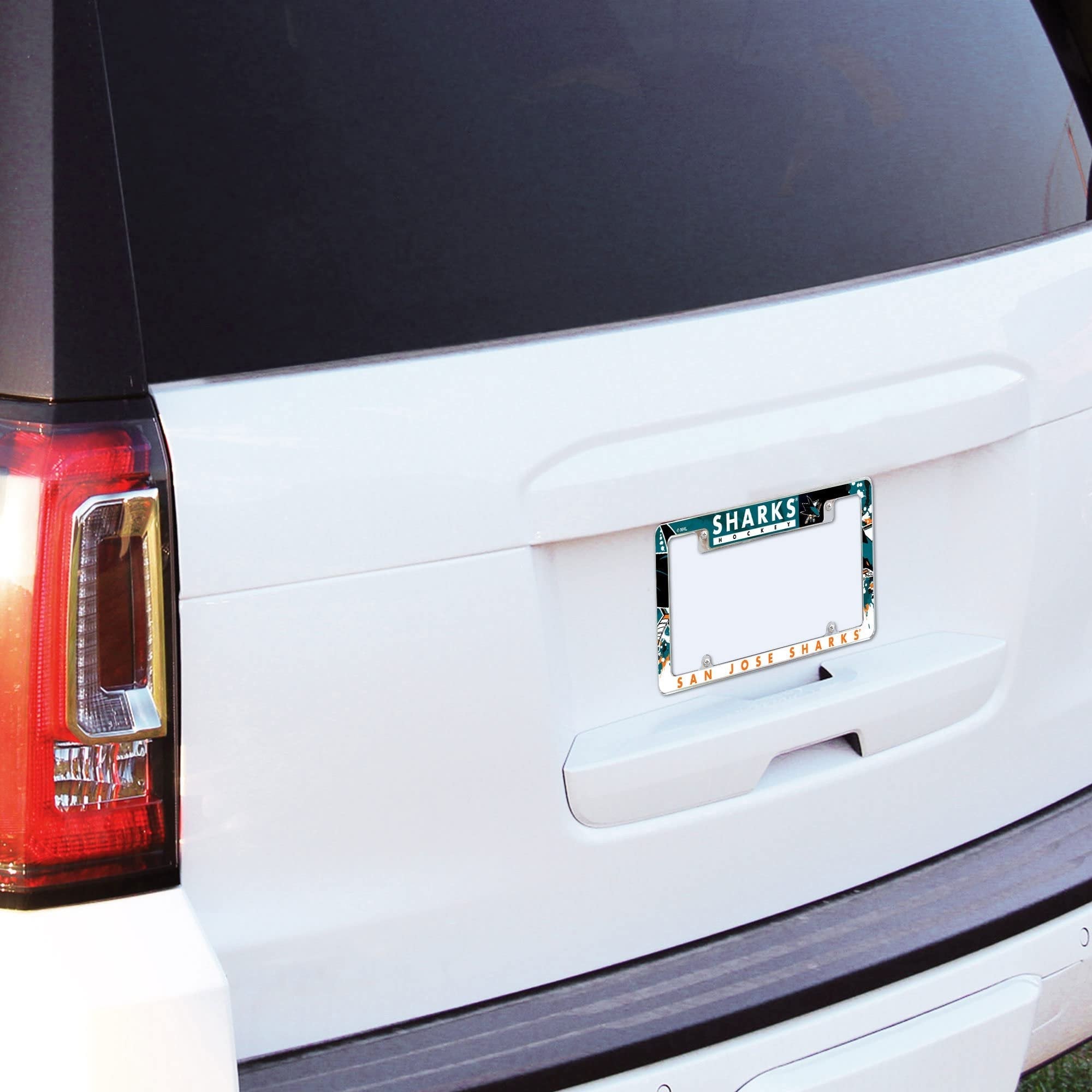 Southern Illinois University Salukis Metal License Plate Frame Chrome Tag Cover, All Over Design, 6x12 Inch