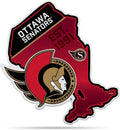 Rico Industries NHL Ottawa Senators 18" Felt State Shape Pennant - Home/Bedroom/Man Cave Décor