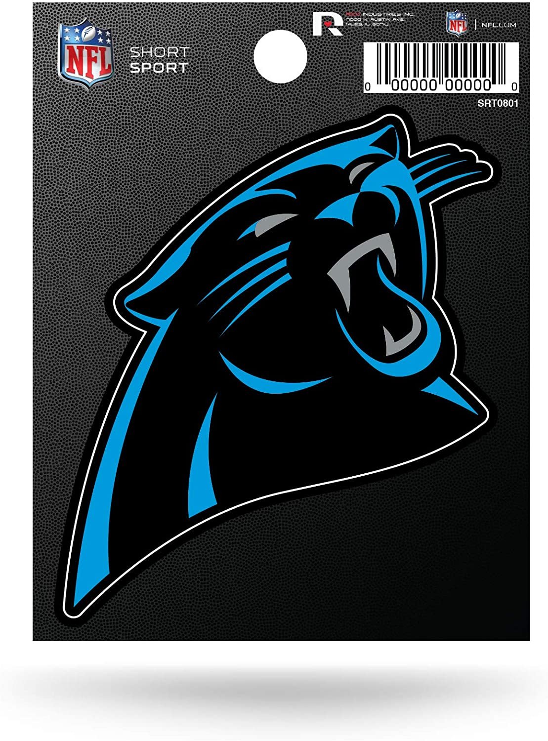NFL Carolina Panthers Die Cut Team Logo Short Sport Sticker