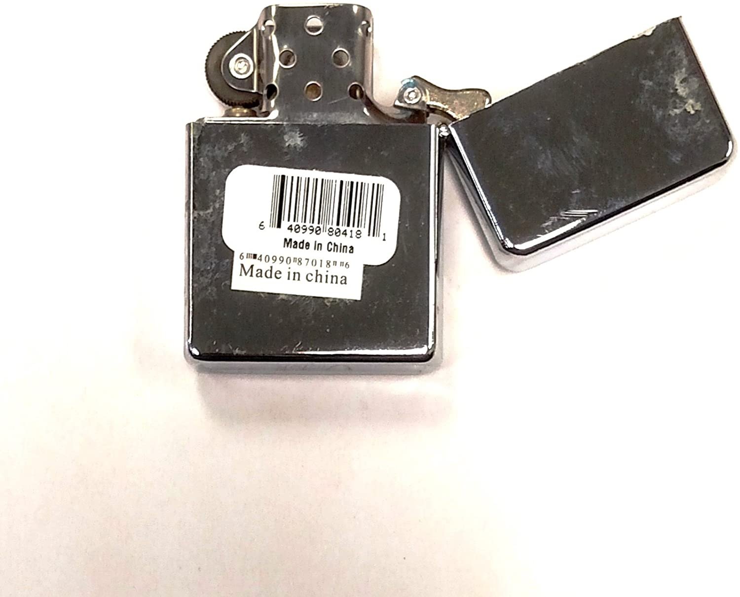 HP Industries Army Pocket Lighter Flip-Top Metal Chrome United States US Military