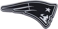 New England Patriots Premium Solid Metal Raised Auto Emblem Shape Cut Adhesive Backing, Officially Licensed