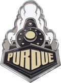 Purdue University Boilermakers Premium Aluminum Metal Raised Auto Emblem, Alternate Logo, Color Embossed, Full Adhesive Backing