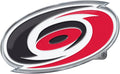 Carolina Hurricanes Auto Emblem, Aluminum Metal, Embossed Team Color, Raised Decal Sticker, Full Adhesive Backing