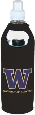 Washington Huskies 1/2 Liter Water Soda Bottle Beverage Insulator Holder Cooler with Clip University of