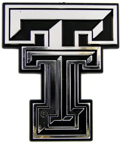Texas Tech Red Raiders Car 3D Chrome Auto Emblem