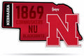 Nebraska Cornhuskers Pennant State Shape 18 Inch Soft Felt University of