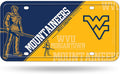 West Virginia University Mountaineers Metal License Plate Tag 12x6 Inch Split Design