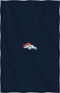 Denver Broncos Throw Blanket, Sweatshirt Design, Embroidered Logo, Dominate Style, 54x84 Inch