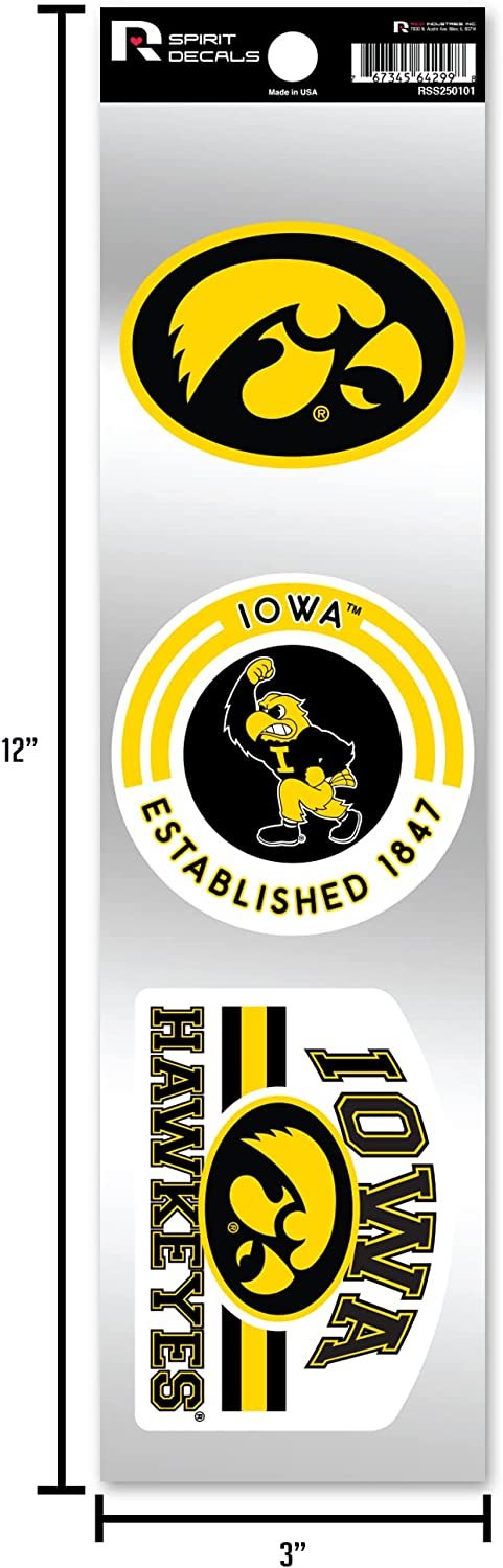 Rico Industries NCAA Montana State Bobcats 3-Piece Retro Spirit Decals Retro Decal Set