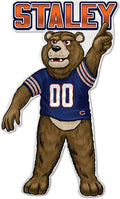 Chicago Bears Pennant Mascot Logo 18 Inch Soft Felt