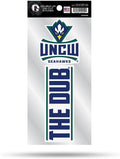 University of North Carolina Wilmington Seahawks 2-Piece Double Up Die Cut Sticker Decal Sheet, 4x8 Inch