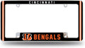 Cincinnati Bengals Metal License Plate Frame Chrome Tag Cover Alternate Design 6x12 Inch