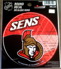 Ottawa Senators 4" Round Decal