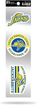 South Dakota State University Jackrabbits Retro Decal Sticker Sheet 3-Piece