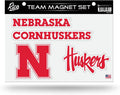 University of Nebraska Cornhuskers Multi Magnet Set 8.5x11 Inch Sheet Die Cut Auto Home