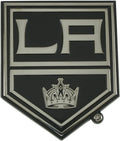 Los Angeles Kings Premium Solid Metal Color Raised Auto Emblem Shape Cut Adhesive Backing