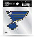 St Louis Blues 4x4 Inch Die Cut Decal Sticker, Primary Logo, Clear Backing