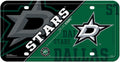 Dallas Stars Metal Auto Tag License Plate, Split Design, 6x12 Inch