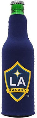 LA Galaxy MLS 16oz Drink Zipper Bottle Cooler Insulated Neoprene Beverage Holder, Logo Design