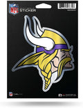 Minnesota Vikings 5 Inch Die Cut Decal Sticker, Metallic Shimmer Design, Full Adhesive Backing
