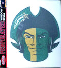 George Mason University Patriots 8 Inch Preforated Window Film Decal Sticker, One-Way Vision, Adhesive Backing