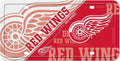 Detroit Red Wings Metal Auto Tag License Plate, Split Design, 6x12 Inch
