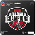 Buccaneers LV Champions Large 7 Inch Sticker Flat Vinyl Die Cut Decal Auto Home Football