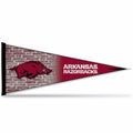 University of Arkansas Razorbacks Soft Felt Pennant, Primary Design, 12x30 Inch, Easy To Hang