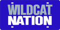 Kansas State University Wildcats Premium Laser Cut Tag License Plate, nation Design, Mirrored Acrylic Inlaid, 6x12 Inch
