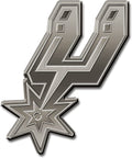 San Antonio Spurs Solid Metal Auto Emblem Antique Nickel for Car/Truck/SUV
