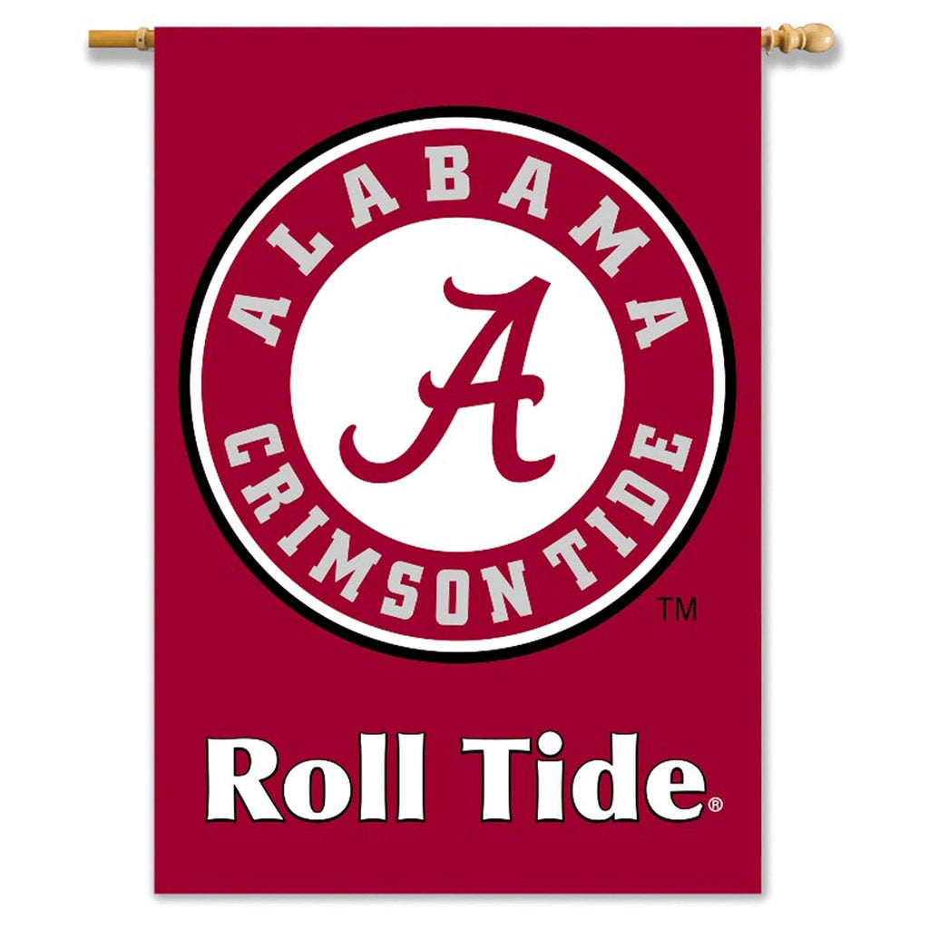 University of Alabama Crimson Tide Premium 2-Sided Banner Flag, 28x40 Inch, Sleeve at Top for Accepting Pole, Display Pole Sold Seperately