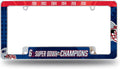 New England Patriots 6-Time 6X Champions Metal License Plate Frame Chrome Tag Cover 6x12 Inch