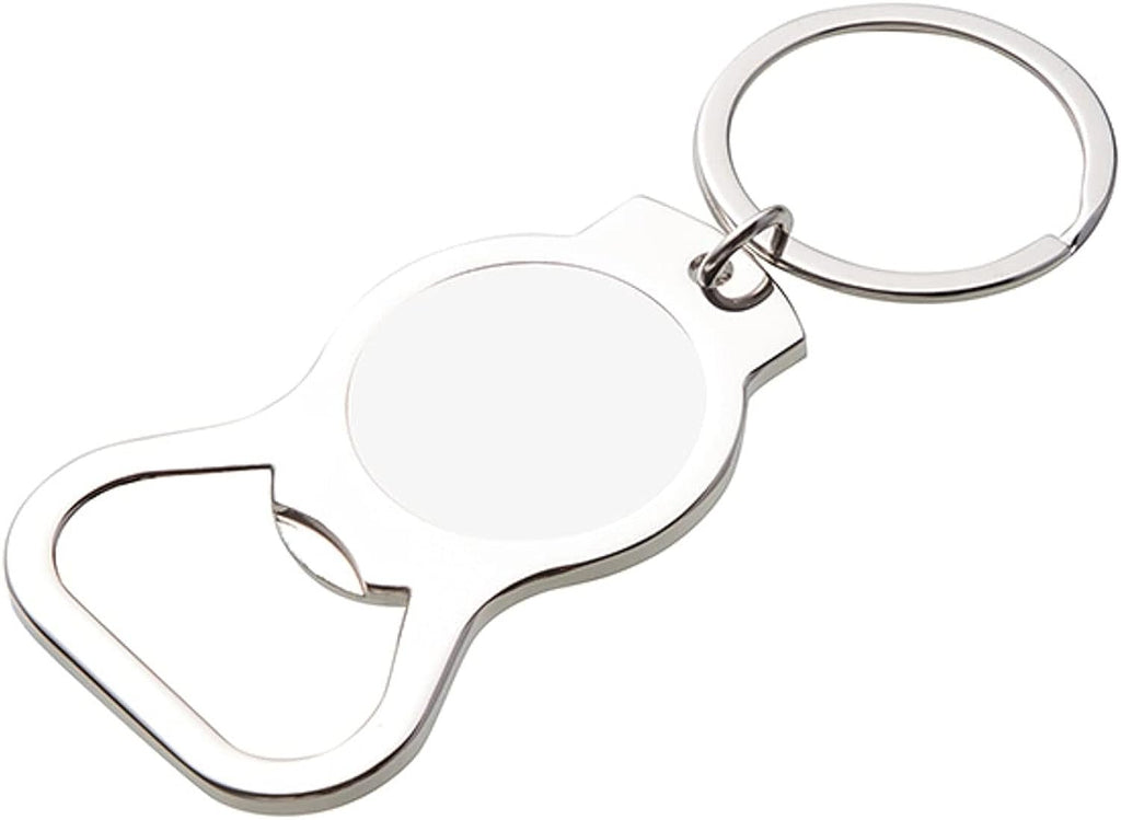 Tampa Bay Lightning Premium Solid Metal Bottle Opener Keychain, Silver Key Ring, Team Logo