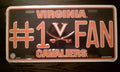 University of Virginia Cavaliers #1 Fan Metal Tag License Plate