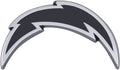 Los Angeles Chargers Solid Metal Raised Auto Emblem Decal Adhesive Backing
