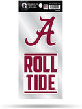 University of Alabama Crimson Tide 2-Piece Double Up Die Cut Sticker Decal Sheet, 4x8 Inch