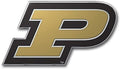 Purdue University Boilermakers Auto Emblem, Aluminum Metal, Embossed Team Color, Raised Decal Sticker, Full Adhesive Backing