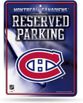 Montreal Canadiens 8-Inch by 11-Inch Metal Parking Sign Décor