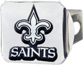 New Orleans Saints Hitch Cover Solid Metal with Raised Chrome Metal Emblem 2" Square Type III